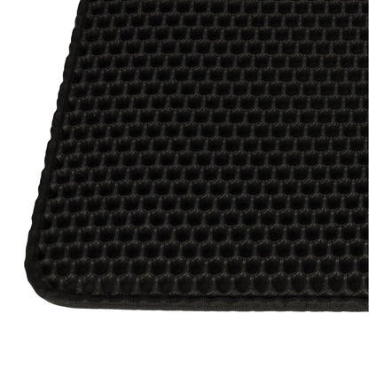 Covoras impermeabil pentru litiera pisici, dimensiune 40 x 60 cm, dublu strat, culoare Neagra-6