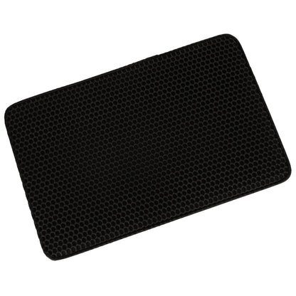 Covoras impermeabil pentru litiera pisici, dimensiune 40 x 60 cm, dublu strat, culoare Neagra-7