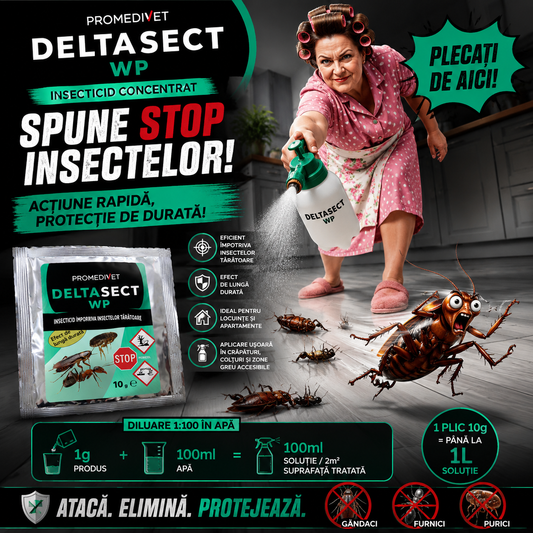 Insecticid DeltaSECT WP – Plic Concentrat 10g (pentru 1L soluție)