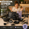 Set Bucătărie Complet 22 Piese – Tot Ce Ai Nevoie Pentru Gătit, Într-un Singur Set