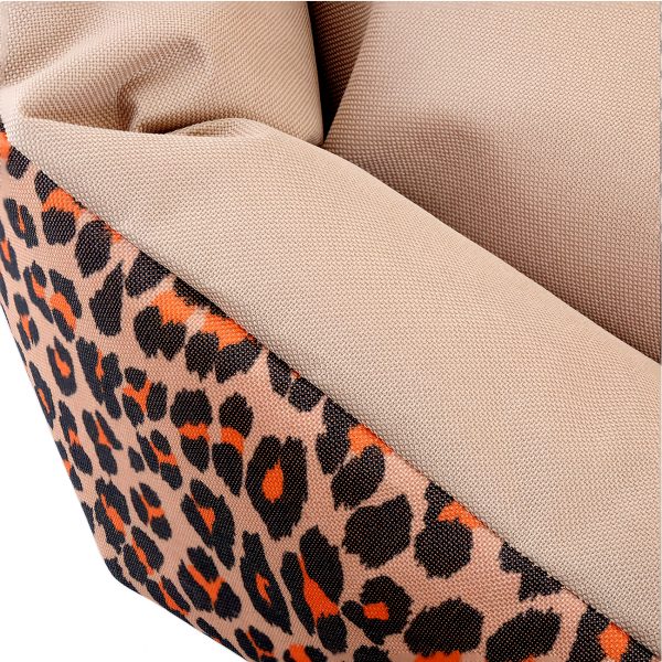 Culcus din material impermeabil pentru caine/pisica, model Animal Print, 77 cm-1
