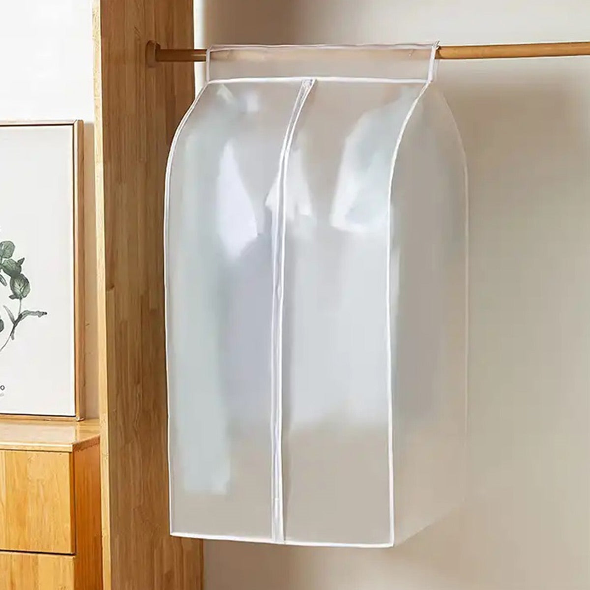 Organizator protectie haine, dimensiune 90 x 60 x 50 cm. culoare transparent, material textil-0