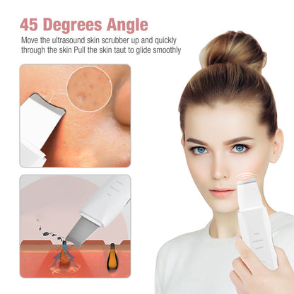 Ultrasonic Skin Scrubber – Aparat de Curățare Facială Profundă și Îngrijire a Pielii