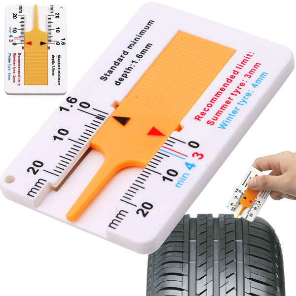 Tester indicator uzură anvelope, măsurător adâncime profil