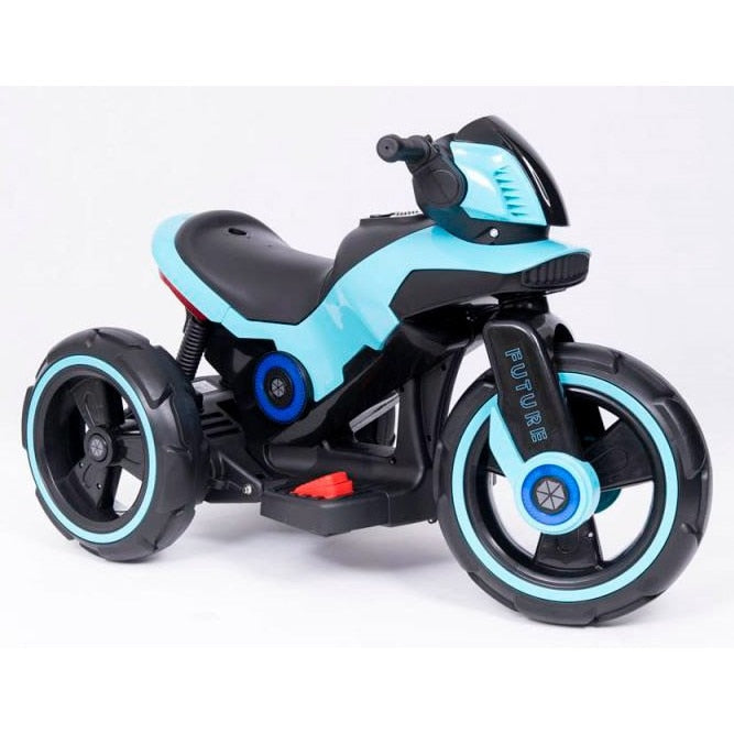 Motocicleta REVOLUTION electrica pentru copii, doua motoare, acumulator 12V, cu muzica si lumini