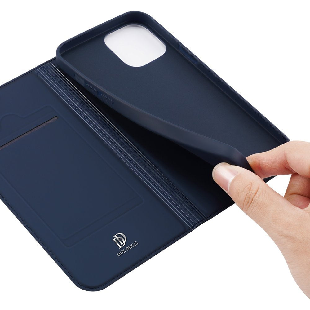 Husă Flip Dux Ducis Skin Pro pentru iPhone 13, Albastră