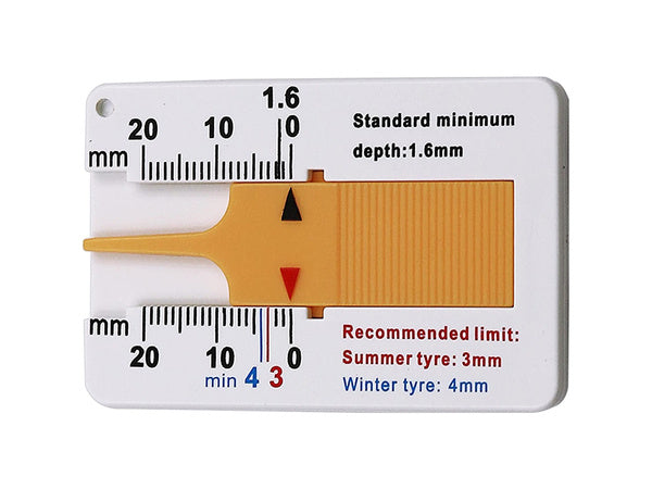 Tester indicator uzură anvelope, măsurător adâncime profil