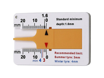 Tester indicator uzură anvelope, măsurător adâncime profil