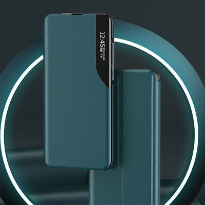 Husa Eco Leather View Case pentru Samsung Galaxy A02s EU, Negru