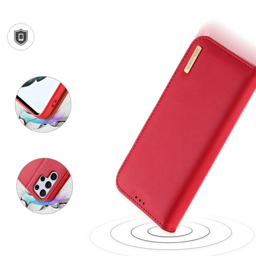 Husă Dux Ducis Hivo pentru Samsung Galaxy S22 Ultra - roșu