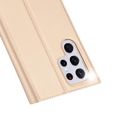Husa Dux Ducis Skin Pro Holster Cover pentru Samsung Galaxy S22 Ultra Gold