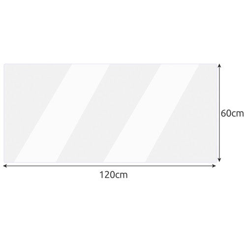 Protecție antiderapantă din policarbonat, anti-zgârieturi, pentru suprafețe - mobilier, parchet, sticlă, 120 x 60 cm
