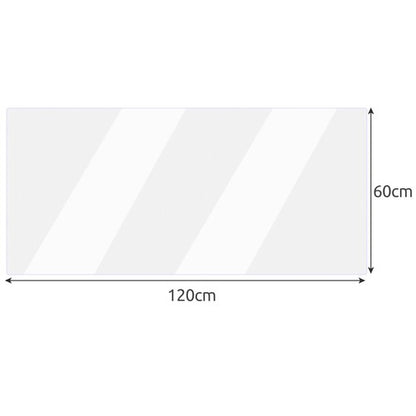 Protecție antiderapantă din policarbonat, anti-zgârieturi, pentru suprafețe - mobilier, parchet, sticlă, 120 x 60 cm