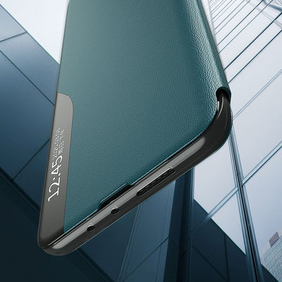 Husa Eco Leather View Case pentru Samsung Galaxy A02s EU, Negru