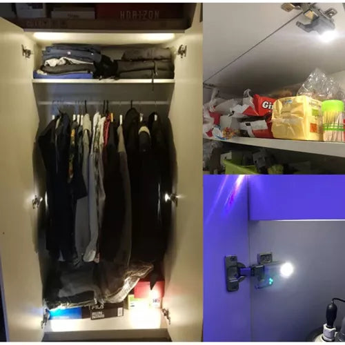 Set 3/6/9/12 Lampi LED pentru Balamale Mobilier
