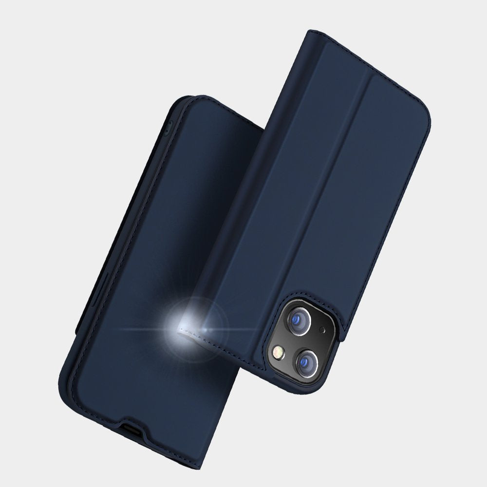 Husă Flip Dux Ducis Skin Pro pentru iPhone 13, Albastră