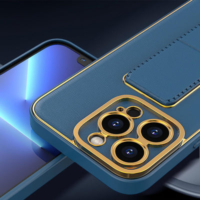 Husă Kickstand pentru iPhone 13 cu Suport, Rose Gold