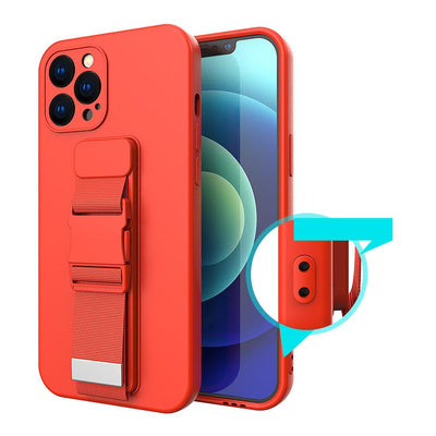 Husă din gel cu șnur pentru iPhone 12 Pro - Violet