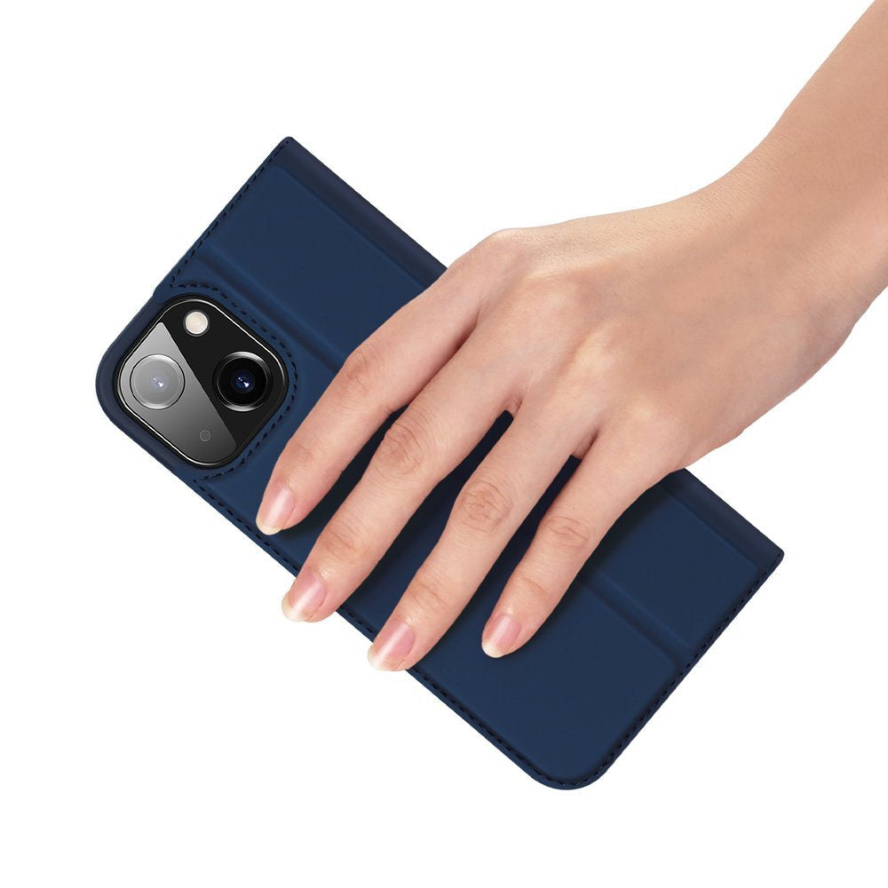Husă Flip Dux Ducis Skin Pro pentru iPhone 13, Albastră