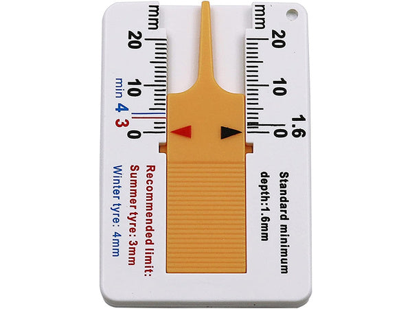 Tester indicator uzură anvelope, măsurător adâncime profil