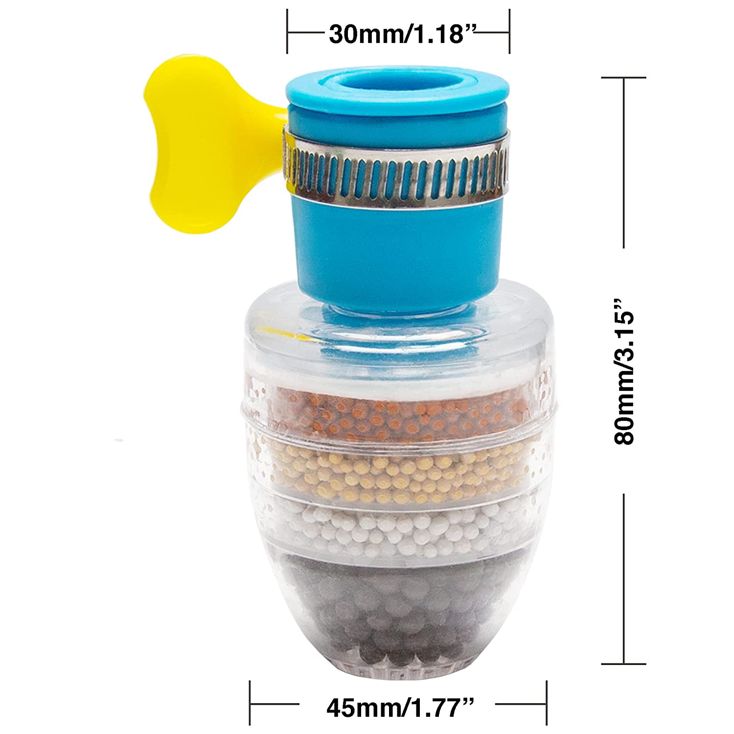 Set 3 Filtre de Apă Universal cu 5 Straturi de Filtrare – Purificare Eficientă pentru Apa Dura și Apa de Fântână