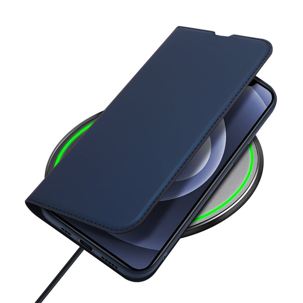 Husă Flip Dux Ducis Skin Pro pentru iPhone 13, Albastră