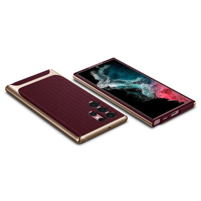 Husa Spigen NEO HYBRID GALAXY S22 ULTRA BURGUNDY