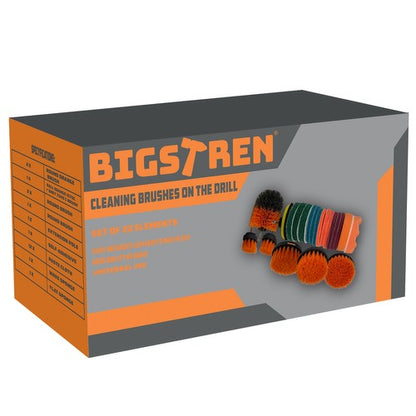 Set Perii de Curățare pentru Bormașină Bigstren – 22 piese