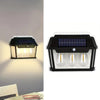 Set 4 x Lampa solară tip Felinar, cu 3 becuri, senzor de mișcare, 38W