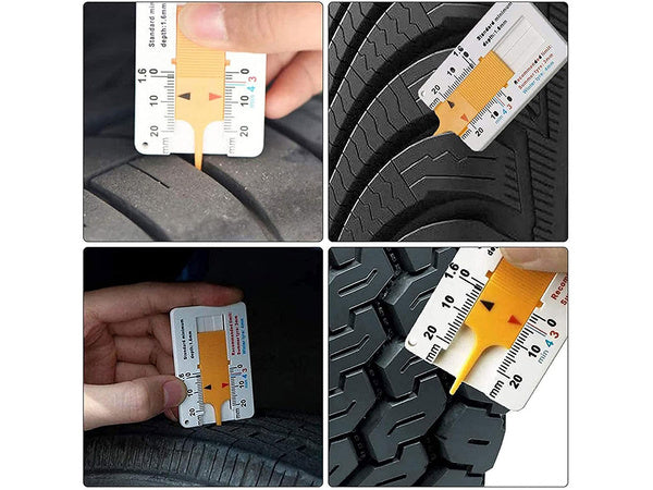 Tester indicator uzură anvelope, măsurător adâncime profil