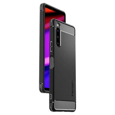 Husă Spigen Rugged Armor pentru Sony Xperia 10 V - negru mat