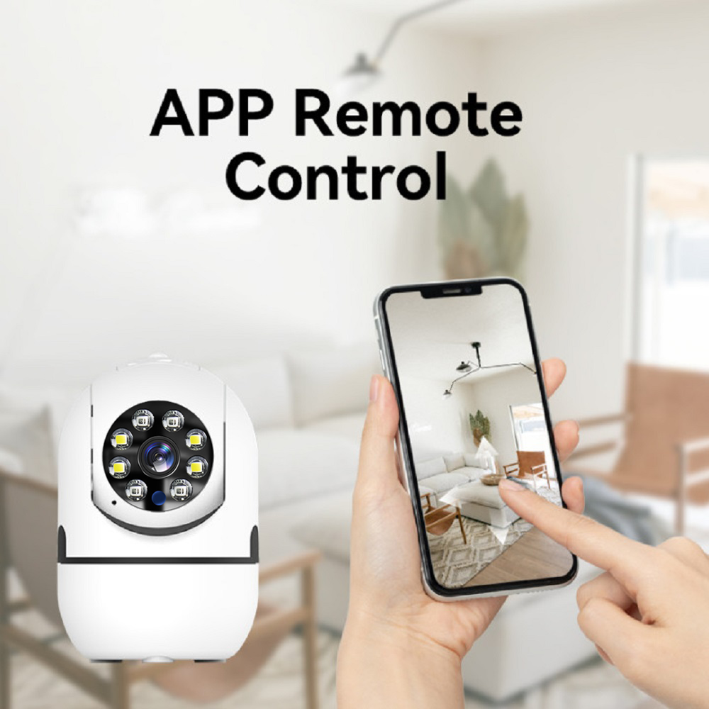 Camera Wireless Jortan Smart Home 1080P, functie Night Vision, detectie miscare, audio bidirectional
