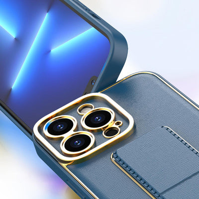 Husă Kickstand pentru iPhone 13 cu Suport, Rose Gold