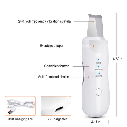 Ultrasonic Skin Scrubber – Aparat de Curățare Facială Profundă și Îngrijire a Pielii