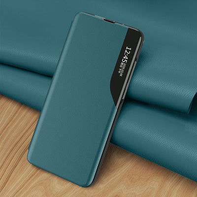 Husa Eco Leather View Case pentru Samsung Galaxy A02s EU, Negru