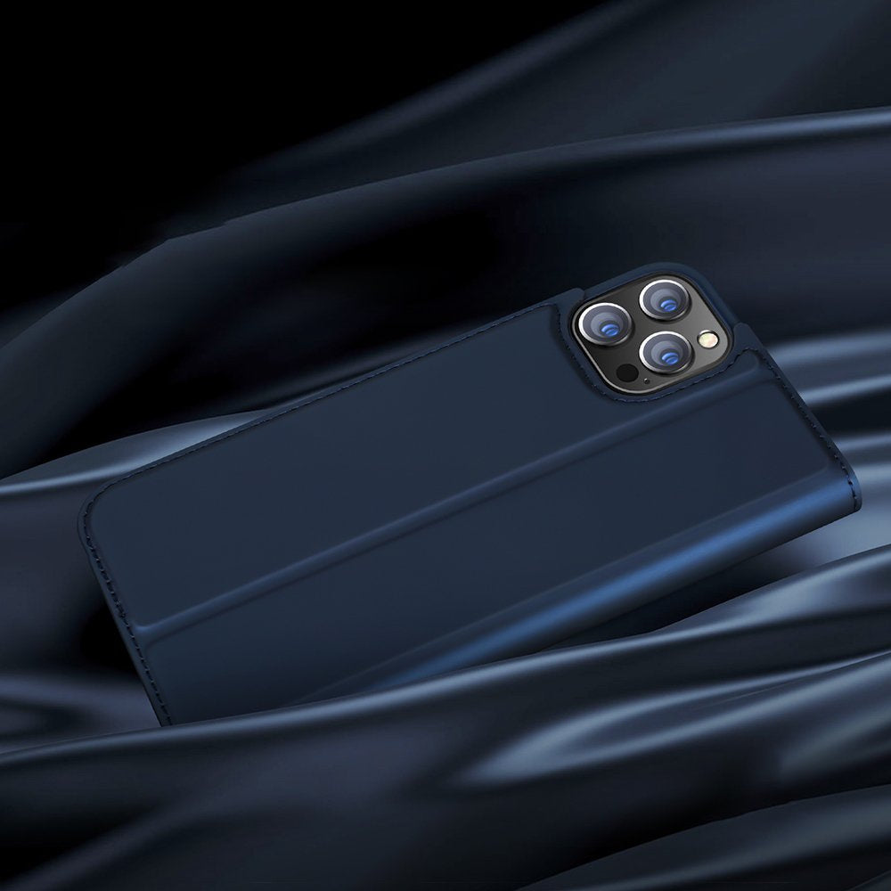 Husă Flip Dux Ducis Skin Pro pentru iPhone 13, Albastră