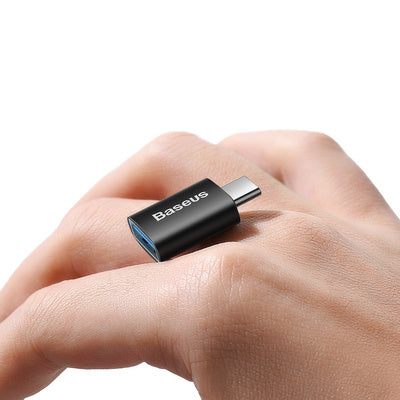 Adaptor Baseus Ingenuity Series USB-C to USB-A 10Gb/s - Negru