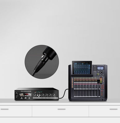 Cablu Audio UGREEN AV130 XLR Femelă - XLR Masculin pentru Microfon/Amplificator, 5m, Negru