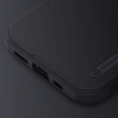 Husă Nillkin Super Frosted Shield Pro pentru iPhone 15 Plus, Negru