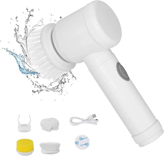 Scrubber Electric cu Încărcare USB 5 în 1 - Magic Brush