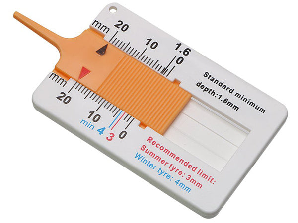 Tester indicator uzură anvelope, măsurător adâncime profil
