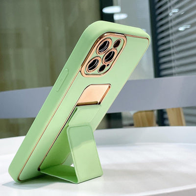 Husă Kickstand pentru iPhone 13 cu Suport, Rose Gold
