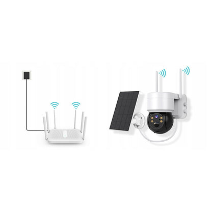 Camera de Supraveghere Solară Jortan, WIFI, Outdoor/Indoor, 1080P Full HD - Siguranță Continuă cu Viziune Nocturnă Color și Alarmă Inteligentă