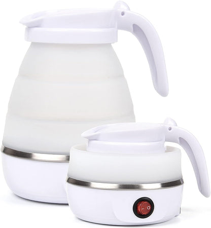 Fierbător Electric Pliabil, Silicon/Inox, 600W, 0.6L, culoare aleatorie