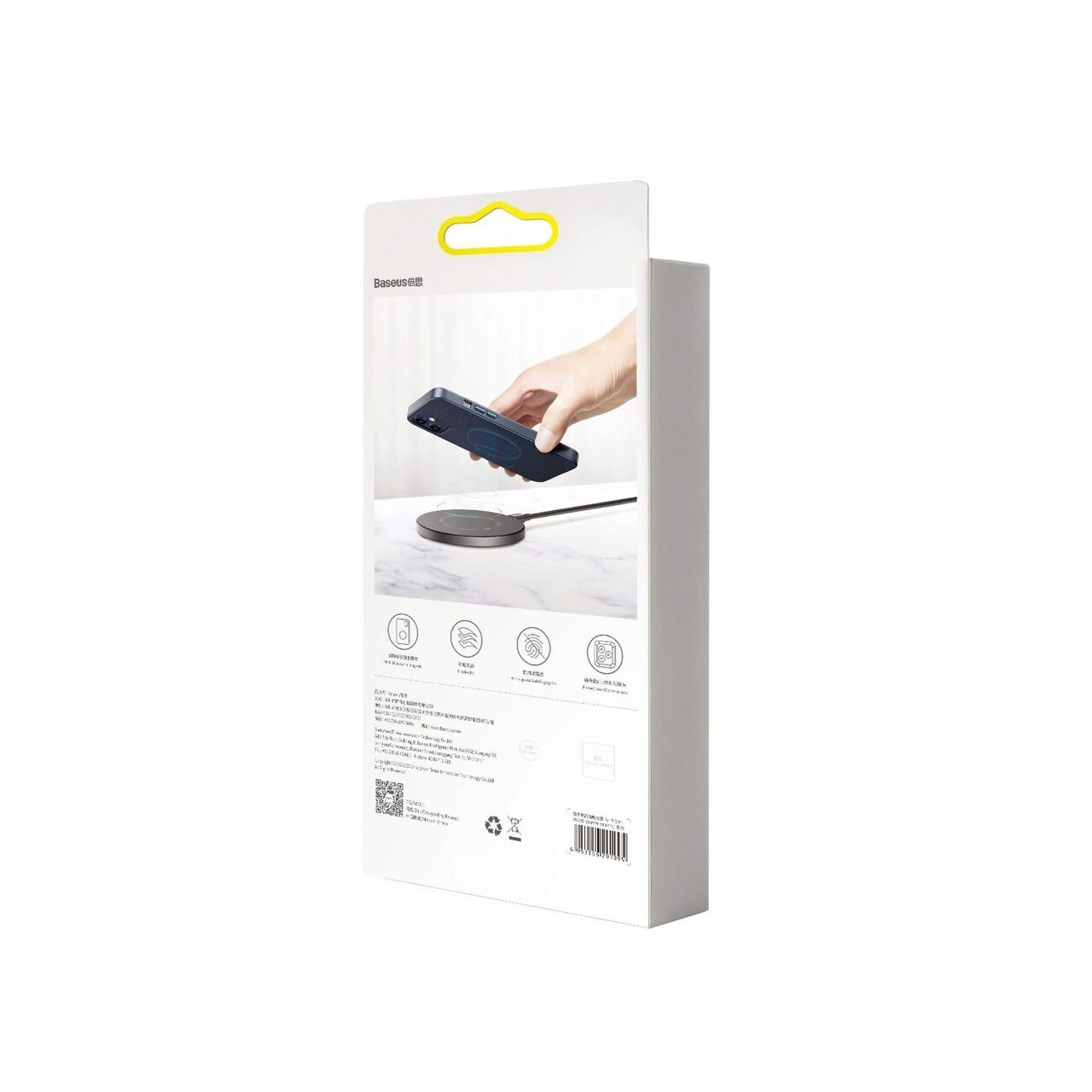 Husa din Piele Eco Baseus Magnetic pentru iPhone 12 / 12 Pro 6.1", Compatibilă MagSafe - Neagră