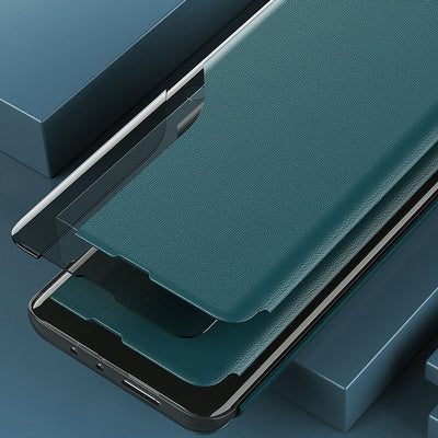 Husa Eco Leather View Case pentru Samsung Galaxy A02s EU, Negru