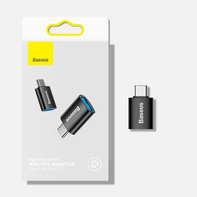 Adaptor Baseus Ingenuity Series USB-C to USB-A 10Gb/s - Negru