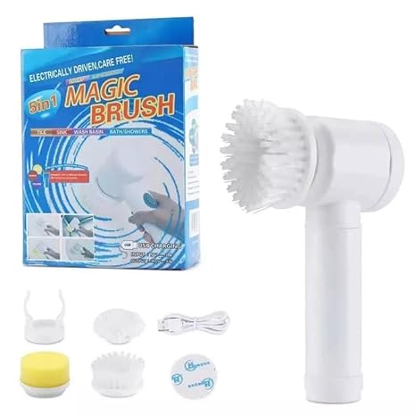 Scrubber Electric cu Încărcare USB 5 în 1 - Magic Brush