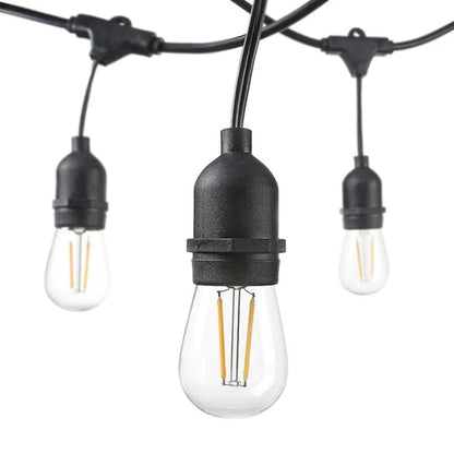 Ghirlandă Luminoasă pentru Grădină 10m, Lumina Caldă (3000 K), Protecție IP44, 10 Becuri LED Exterioare