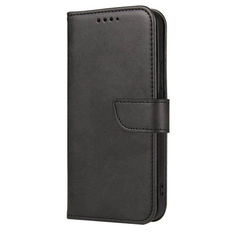 Husă Flip din Piele Ecologică cu Magnet pentru Oppo A53/A53s - Neagră